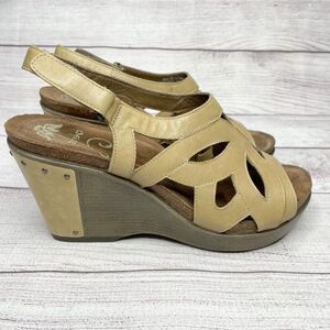 Dansko Tan Wedge Sandals